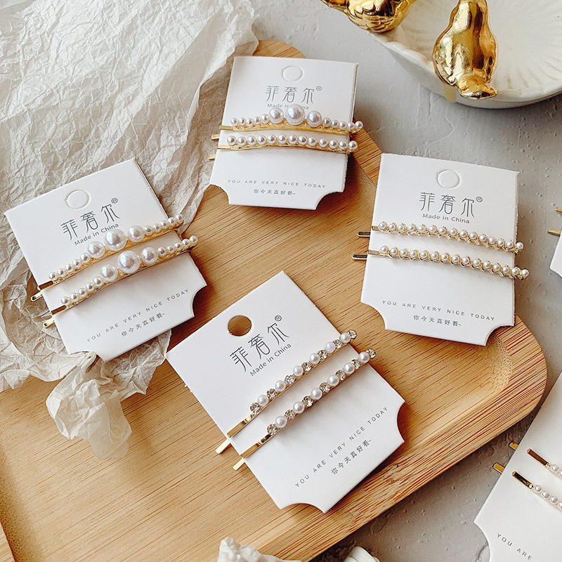 2023新款韩版珍珠发夹女侧边刘海前额发卡气质一字夹边夹侧边对夹,饰品/流行首饰/时尚饰品新,发饰,淘宝优惠券,粉丝福利购,淘宝优惠卷