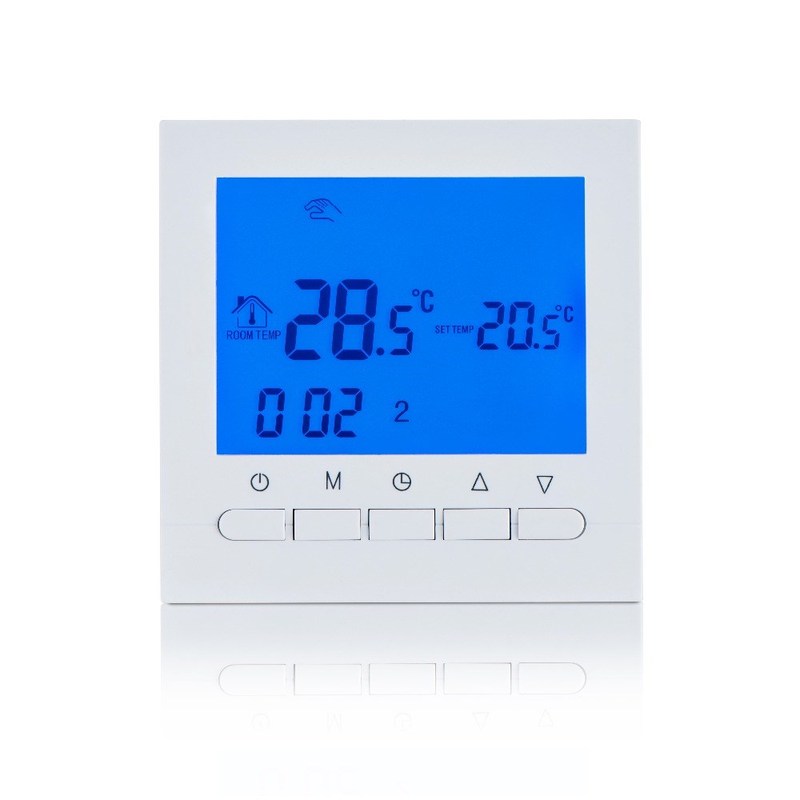 Gas Boiler Heating Thermostat Battery Power Digital LCD Scr