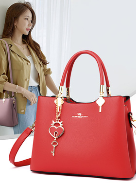 红色婚包新娘手提包女大容量2023新款单肩斜挎中年女士妈妈款包包