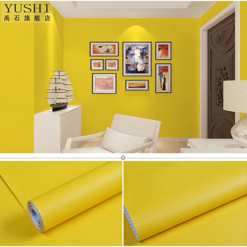 纯色自粘墙纸壁纸即时贴防潮卧室寝室大学生温馨防水家具翻新贴纸,家居饰品,软装墙贴,淘宝优惠券,粉丝福利购,淘宝优惠卷