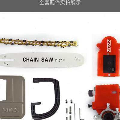 迷你改装销V伐木锯小型e磨220木工电链锯多功能角电锯直家用手提