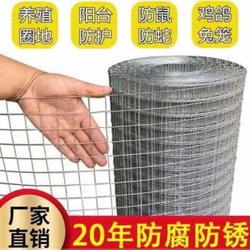 速发新铁丝网围栏养殖网t防盗窗户防护网热浸镀锌电焊网片铁网格