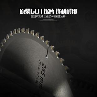 新品 10寸台锯推台锯裁板锯多功能木工斜切锯切割电圆锯无尘电 推荐