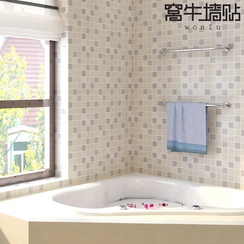 墙纸自粘厨房防油贴膜卫生间墙贴阳台防水耐高温壁纸贴画瓷砖贴纸