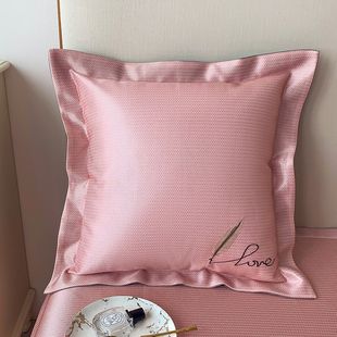 夏天冰丝凉席抱枕套45x45夏季靠背床头靠垫60x60客厅沙发靠枕套罩