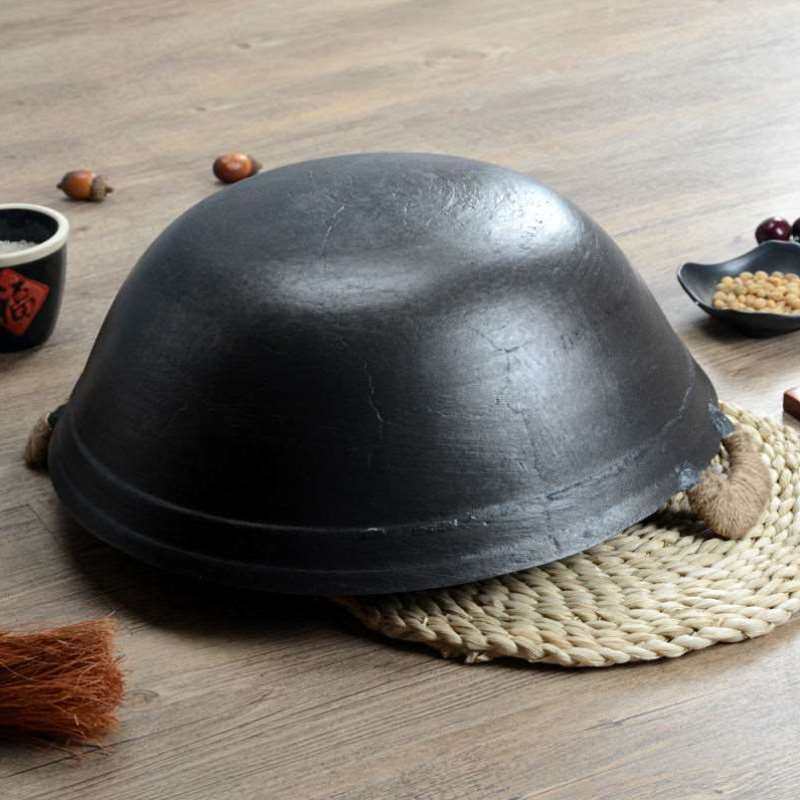 新品新品传统老式铁锅无涂层双耳炒锅生铁炒l锅家用不沾锅瓦斯炉