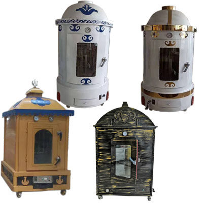 新品烤全羊炉子j商用无烟木炭全自动烤炉烧烤设P备烤羊排烤猪烤羊