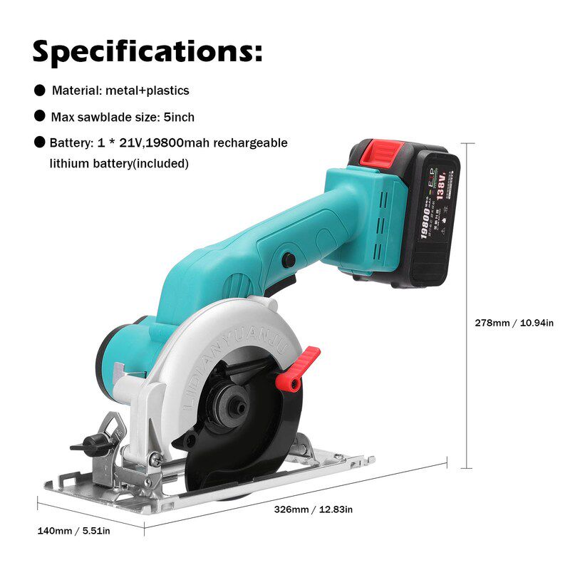 Cordless Electric Circular Saw with Lithium Battery - Product image 5