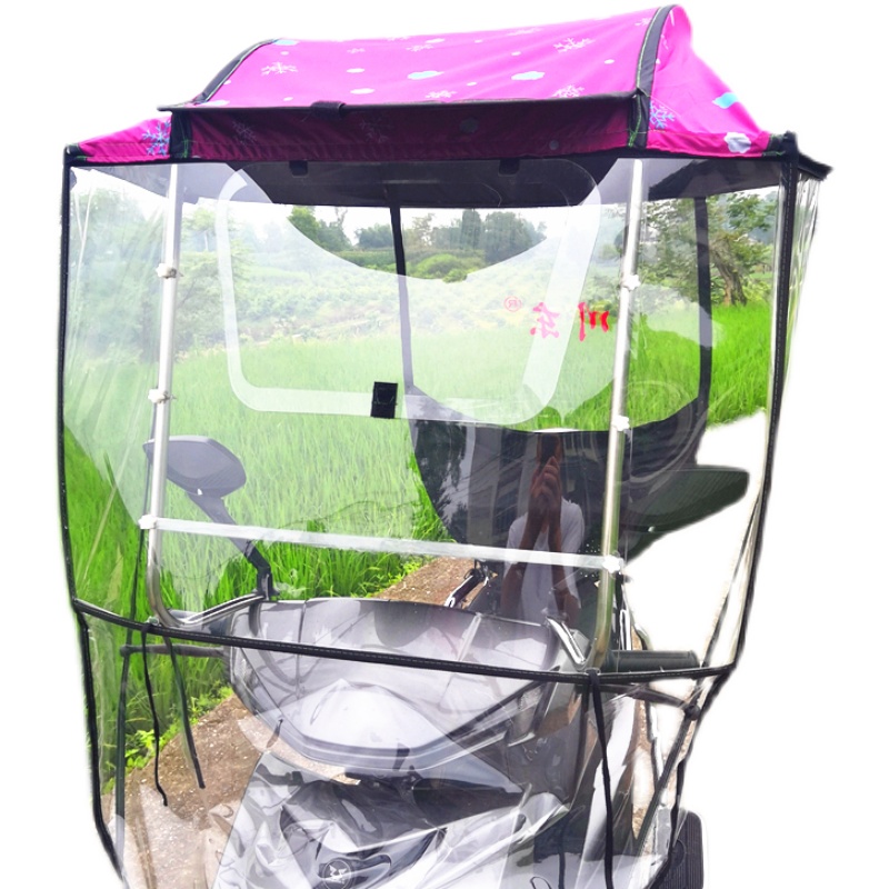 电动电瓶车雨棚篷蓬防晒防雨挡风罩摩托车遮阳伞雨伞新款2022安全