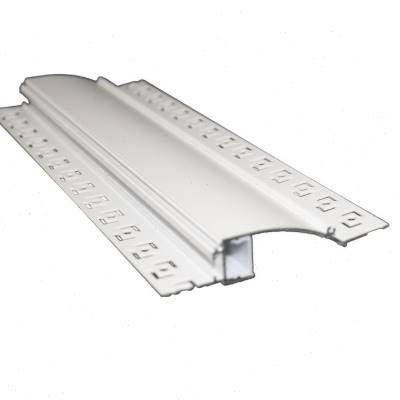 led线性灯预埋花边铝灯槽嵌入式无边H框偏光线条灯吊顶批灰线型灯
