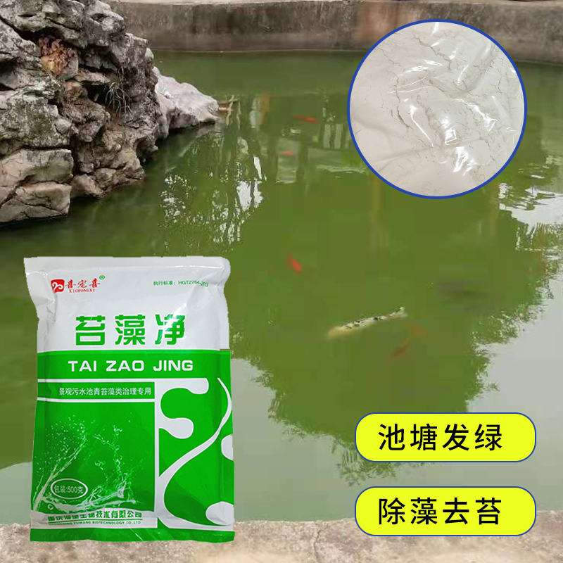 厂家鱼塘除藻剂青苔生物蓝藻水藻分解素鱼池水质除绿水苔藻净水