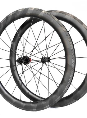 直销MAX碳条轮组h 碳纤维辐条蝴蝶纹乔森0011花鼓W公路车轮组改装