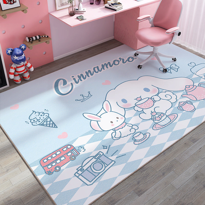 女孩粉色儿童地毯卡通阅读区学习桌电脑椅防滑地垫书房卧室床边毯,居家布艺,地毯,淘宝优惠券,粉丝福利购,淘宝优惠卷