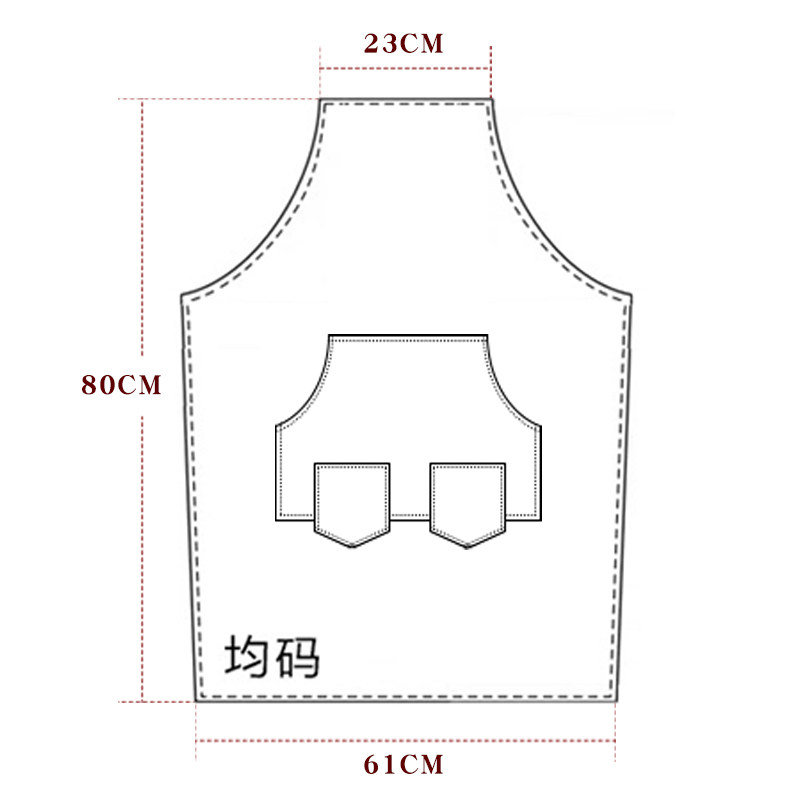 工作围裙定制LOGO印字订做咖啡师理发I店画画美发工作服韩版女时