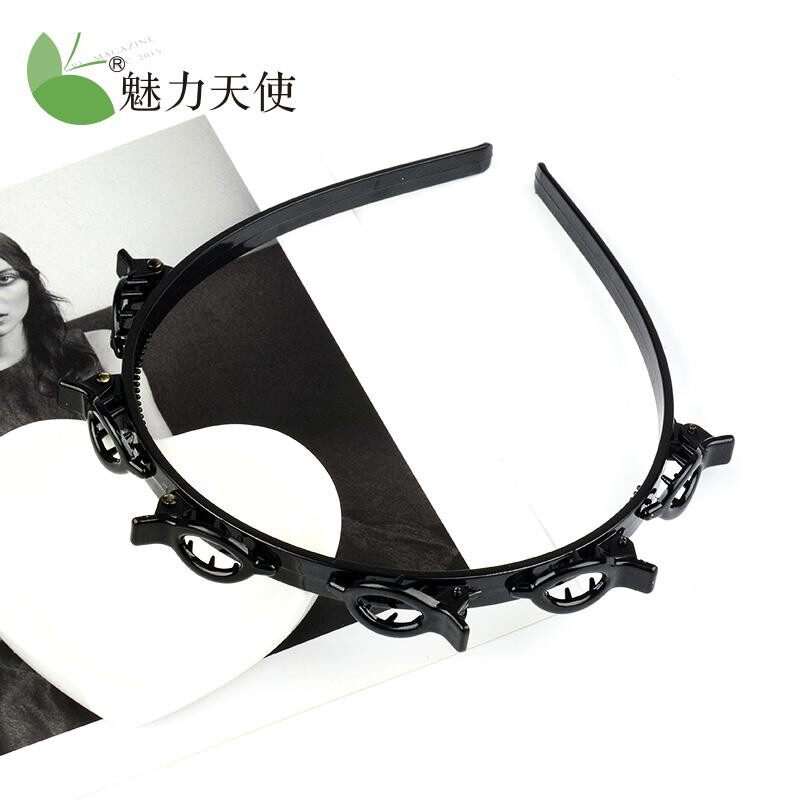 网红编发发夹成人发箍双层刘海碎发E整理神器发卡女头箍夹子头饰