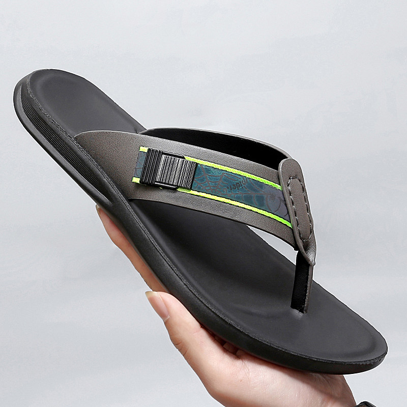 休闲夏天男士人字拖鞋男时尚外穿潮个性防滑软底室外夹脚沙滩凉鞋,流行男鞋,人字拖,淘宝优惠券,粉丝福利购,淘宝优惠卷