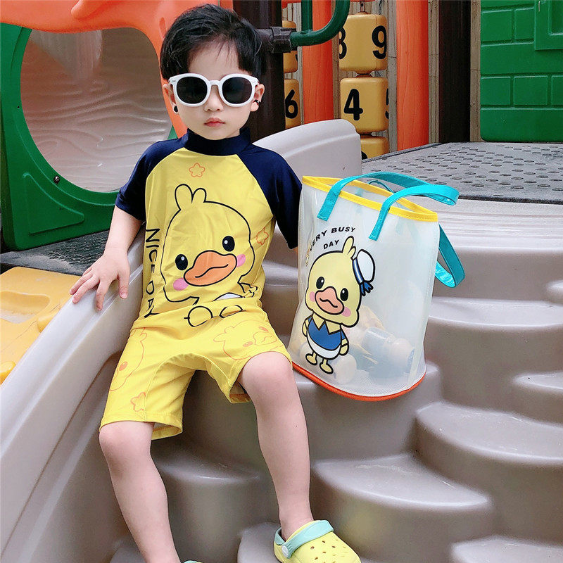 1-3岁2儿童泳衣连体男童速干泳衣游泳衣婴儿宝宝泳装中小童男孩45