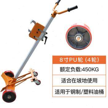 新品新品新品b油桶搬运车手推塑料桶圆桶夹堆高机铁桶推车拉小推
