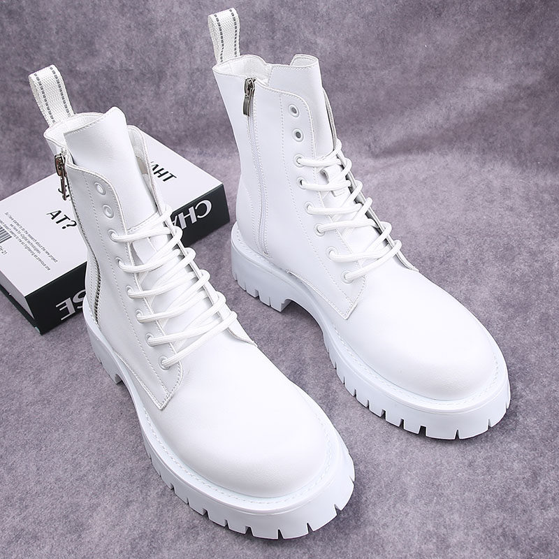 马丁靴男冬季百搭内增高小白鞋男韩版休闲厚底高筒鞋男,流行男鞋,马丁靴,淘宝优惠券,粉丝福利购,淘宝优惠卷