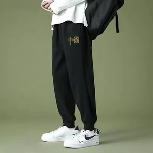 男裤加长版高个子190大长腿t潮款110瘦高115青少年休闲运动裤120c