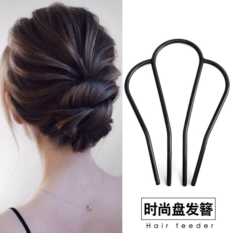 盘发器铁质发簪发插发夹百搭盘发工具发卡插梳编发神器头饰品