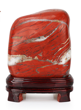 直销南非红e碧玉鸡血石原石摆件天然奇石红色观赏石头客厅办公室