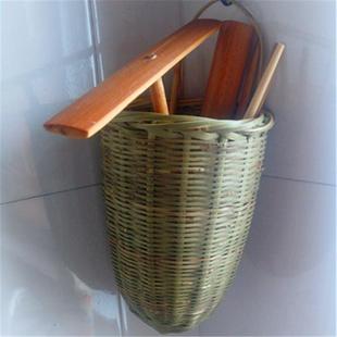 式笼筷子笼筒沥水竹筐筷子挂钩筷 竹篮收纳壁挂筒 筷送 定做竹筷