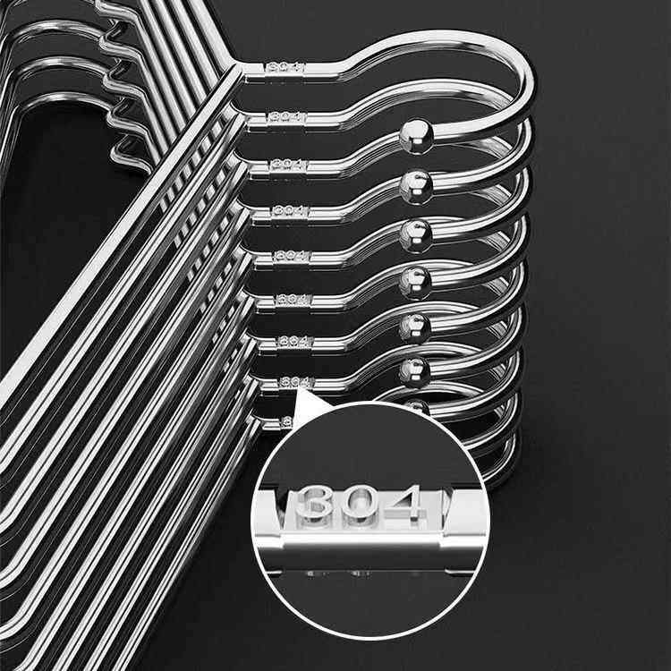 纯304不锈钢衣架家用挂衣全加粗加大实心金属晾衣收纳神器,收纳整理,金属衣架,淘宝优惠券,粉丝福利购,淘宝优惠卷