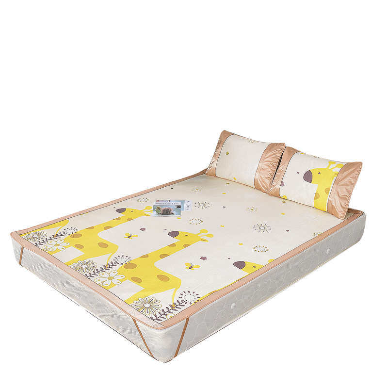 卡通凉席1.8m床儿童软空调席藤席1.5米双面席学生单人宿舍冰丝席