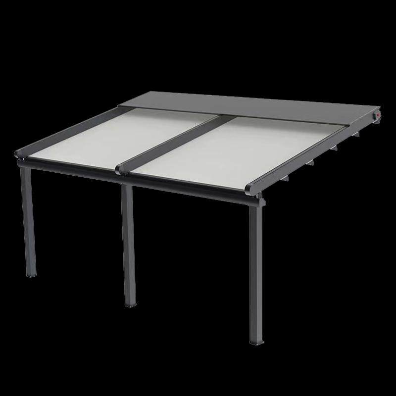户外电动折叠天幕庭院露台不违建智能电动全自动伸缩雨棚遮阳棚