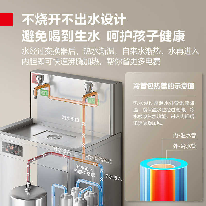 幼儿园饮水机烧水器学校学校玛德水器全自动仕商用开