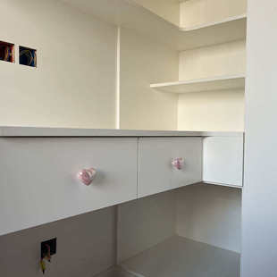 衣柜家具定制门把手风柜子爱心奶油时尚拉手橱柜珍珠简约灰色