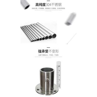 免打孔U形浴帘杆弧形套装不锈钢浴帘架卫生间打孔淋浴房轨道U型