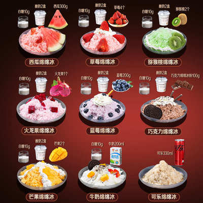 摆摊块机新款不充电家用沙冰w插电刨冰破冰机小型神器商用绵绵搅