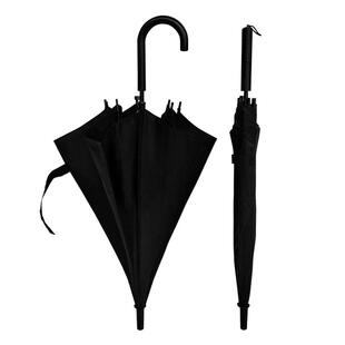 柄小模演走秀小黑伞儿童特黑色黑伞舞蹈道具伞长雨伞色表伞方晴阵