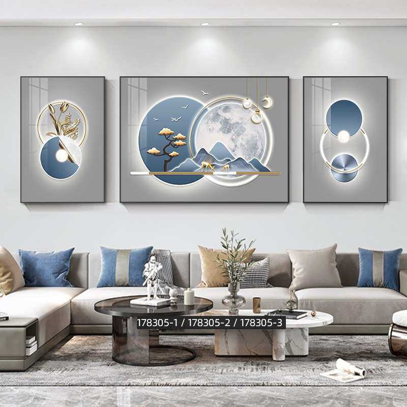 感装饰画鹿轻高级沙发壁画墙上挂画福大气2023客厅奢简约新款现代,家居饰品,现代装饰画,淘宝优惠券,粉丝福利购,淘宝优惠卷