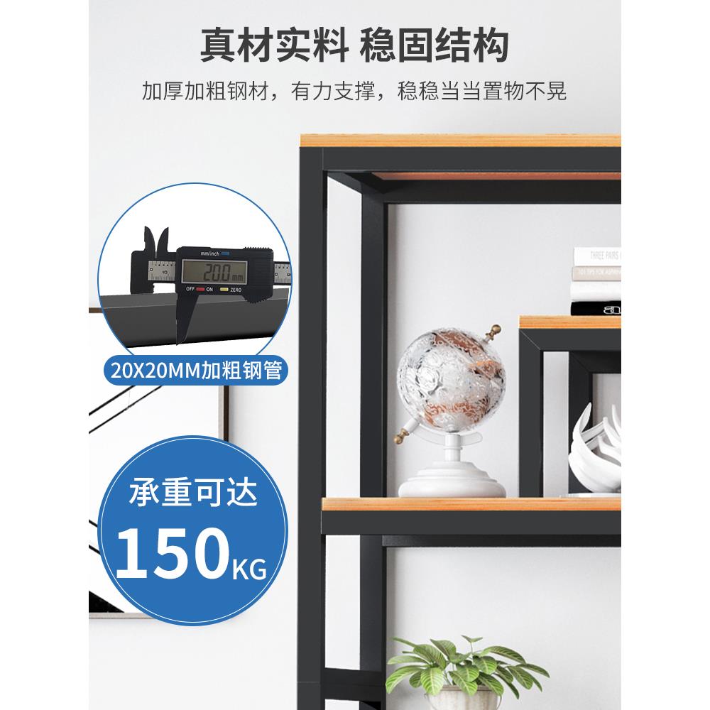 隔断柜墙柜书架置物架落地展示柜家用客厅整墙书柜一体Z靠墙博古
