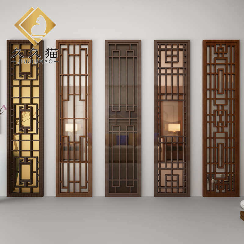 中式微晶石瓷砖背景墙客厅电视墙胡桃实木花格护墙板橡木边框定制,家装主材,瓷砖背景墙,淘宝优惠券,粉丝福利购,淘宝优惠卷