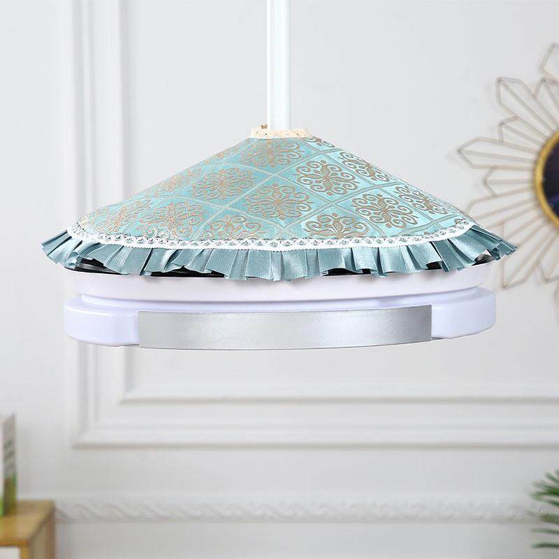 吊扇防尘罩隐形灯防尘罩套圆形风扇灯配件灯罩带风扇的吊灯盖巾