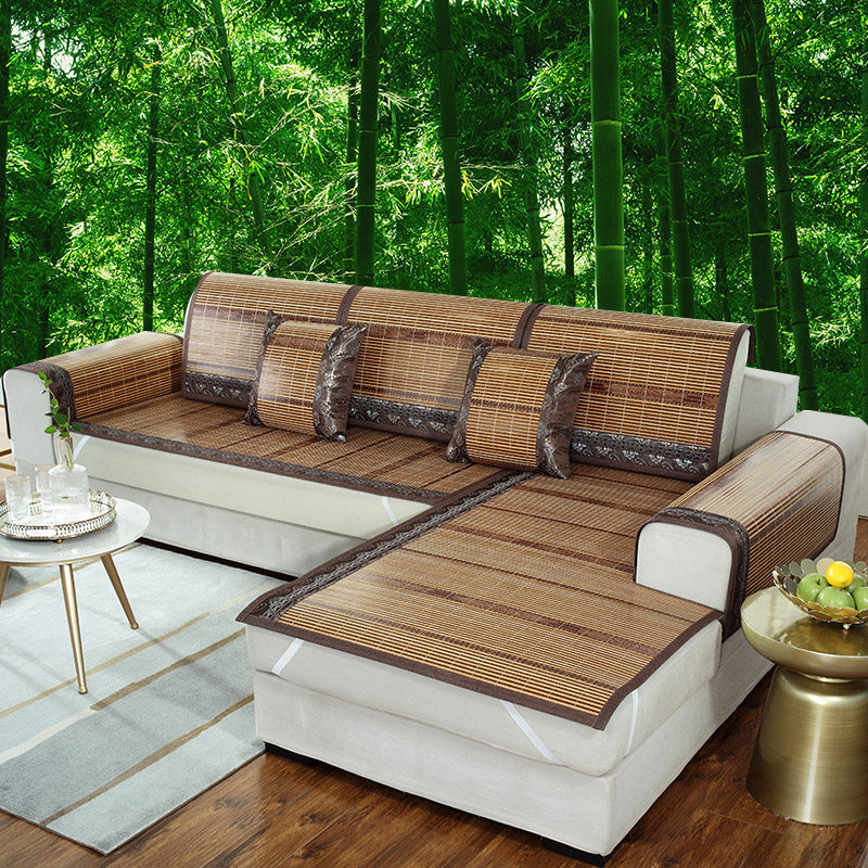 沙发垫竹席定做夏季凉席竹片竹垫防滑竹条座垫子夏天款竹子凉坐垫,居家布艺,沙发垫,淘宝优惠券,粉丝福利购,淘宝优惠卷