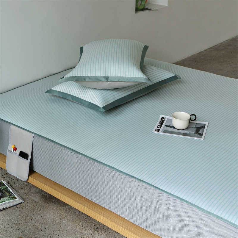 空调水洗5m夏季冰席凉席子.软席可可折叠丝.8m米1条纹1三件套床,床上用品,冰丝席,淘宝优惠券,粉丝福利购,淘宝优惠卷