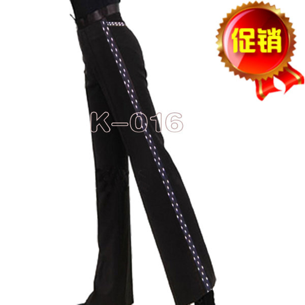 男士侧条镶钻裤 练习练功裤 男拉丁裤 舞蹈裤男款拉丁舞裤