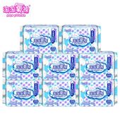 6片 包邮 8包 特价 无香型卫生巾 淘淘氧棉加长夜用355mm