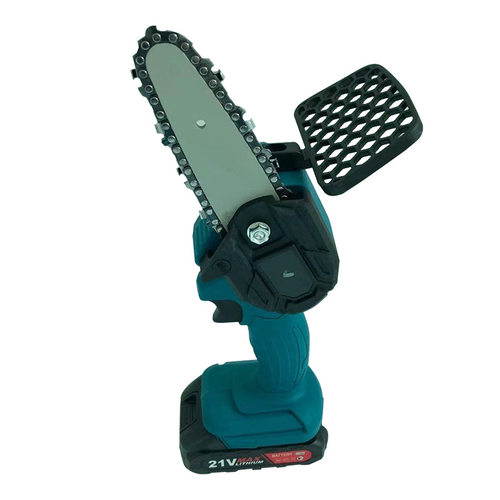 户外手持电锯伐木锯n充电小型链锯4寸迷你电链锯锂电链锯家用