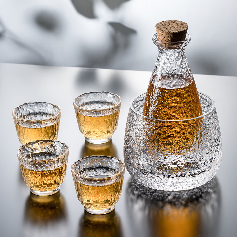 日式小酒a杯套装酒杯酒酒酒具清壶喝果酒杯白酒家用分酒器1/一两.