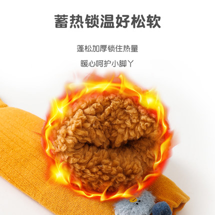 婴儿长筒袜加绒加厚秋冬款新生B宝宝过膝不勒腿中筒袜长腿袜子