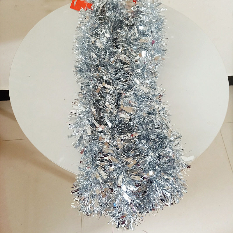 新款节庆圣诞加粗毛条吊顶装饰拉花彩带学校活动彩条舞台果篮装饰
