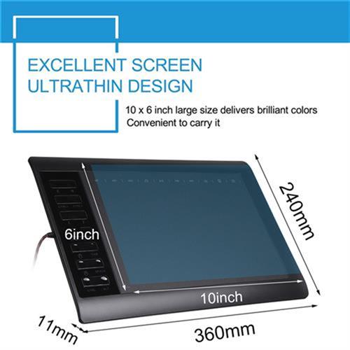 10*6 Inches 8192 Levels Graphics Drawing Digital Tablets Sig