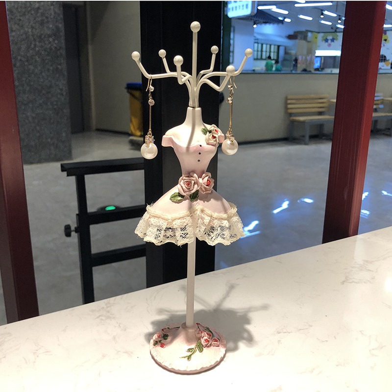 饰品展示b架创意装饰品公主首饰架家用 项链收纳耳环架首饰收纳架