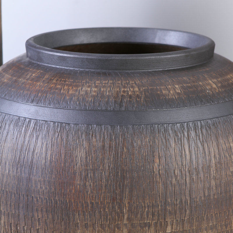 陶古手工粗复陶罐m坛子花器会陶土所装饰大型花盆落地花瓶,家居饰品,花瓶,淘宝优惠券,粉丝福利购,淘宝优惠卷